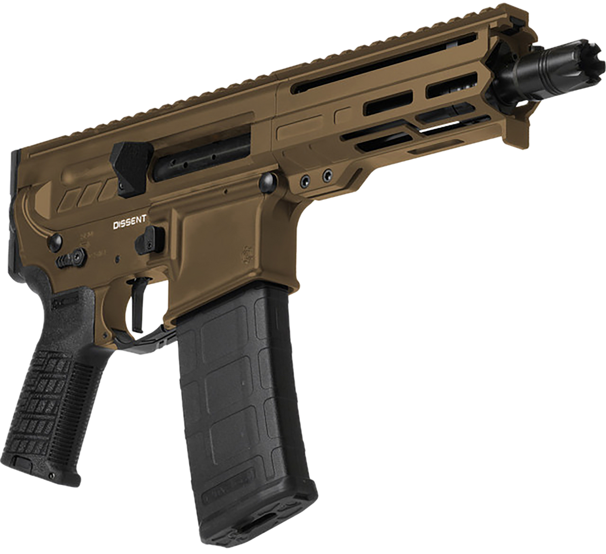 CMMG Dissent MK4 300 Blackout 6.50" 30+1 Semi-Auto Pistol - Midnight Bronze Cerakote — view 3