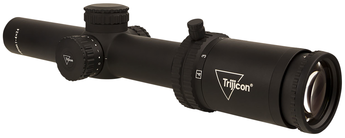 Trijicon Credo 1-4x24mm 30mm Tube LED Illuminated Green MRAD Ranging Riflescope - Matte Black — view 3