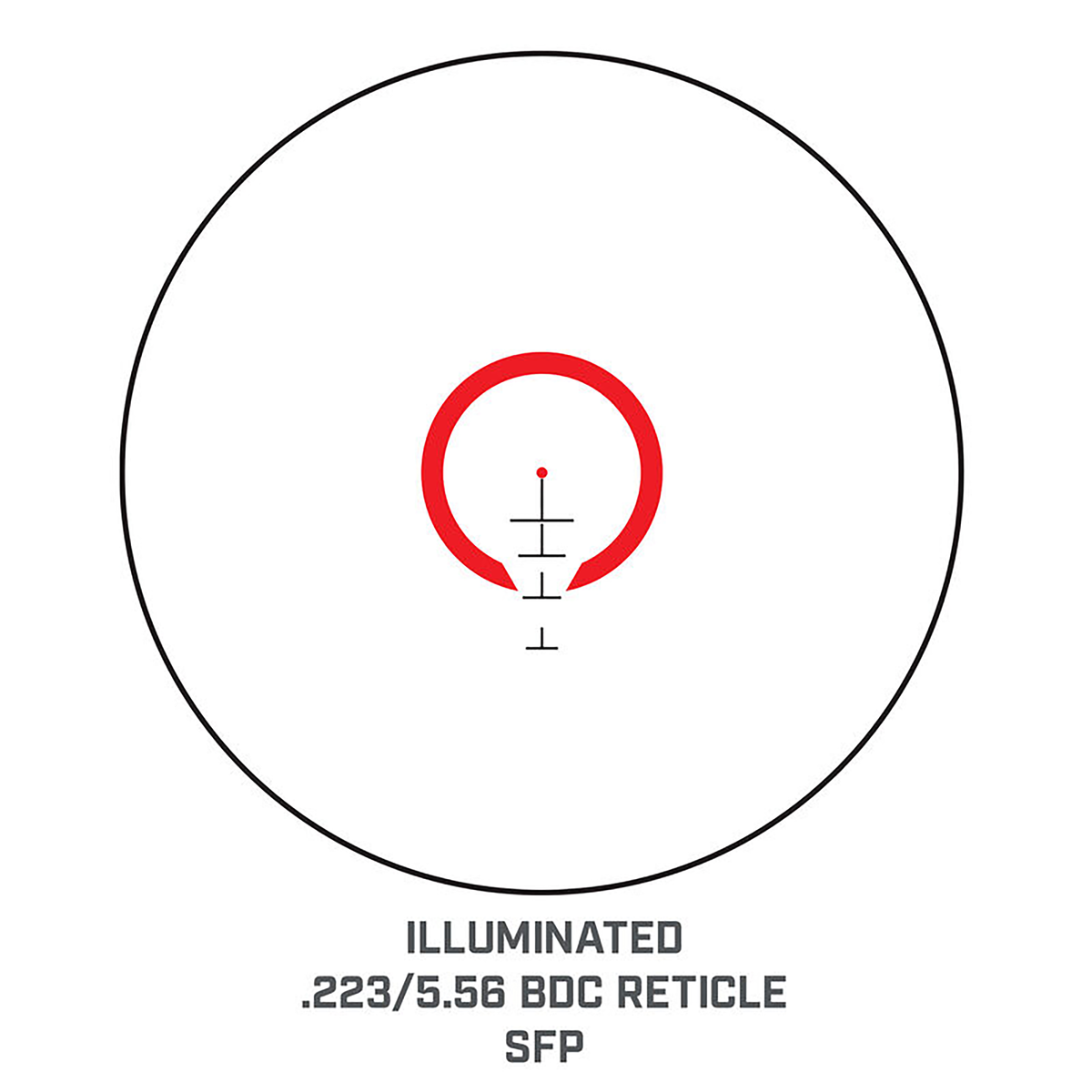 Bushnell AR71624I AR Optics 1-6x24mm 30mm Tube Illuminated 223/5.56 BDC Riflescope — view 3