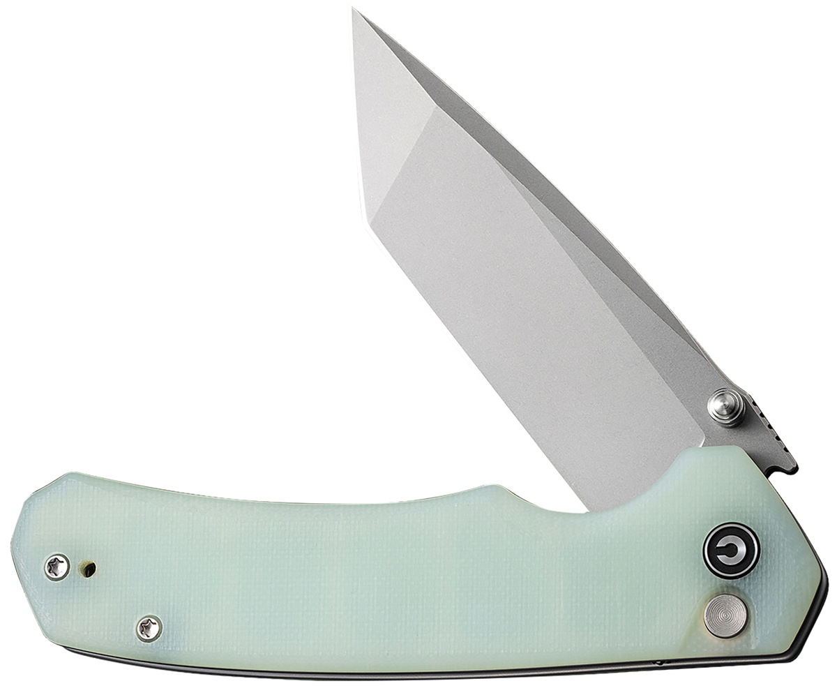 Civivi Knives Brazen 3.46" Folding Plain Stonewashed D2 Steel - Natural G10 Handle — view 3
