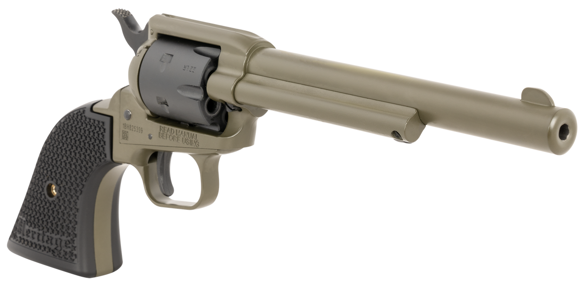 Heritage Mfg Rough Rider RR22T6 22 LR 6.5" 6-Shot SAO Revolver - OD Green Cerakote — view 3