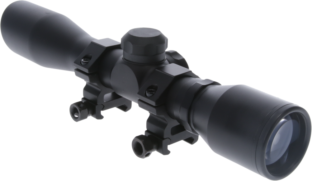 TruGlo Compact 4x 32mm 1" Tube Diamond Reticle Scope - Matte Black — view 3