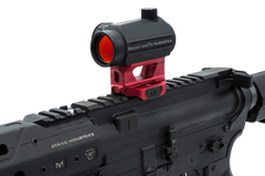 Strike Industries T1 Riser Mount Red Anodized 6061-T6 Aluminum Picatinny Rail — view 3