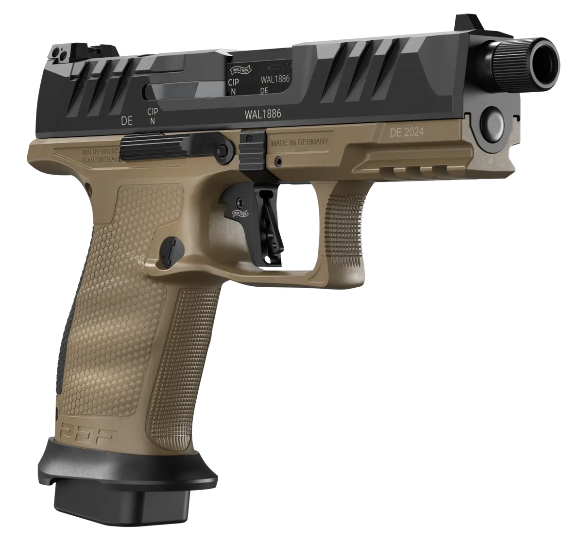 Walther Arms PDP Pro SD Compact 9mm Luger 4.60" 10+1 Striker-Fired Pistol - FDE — view 3