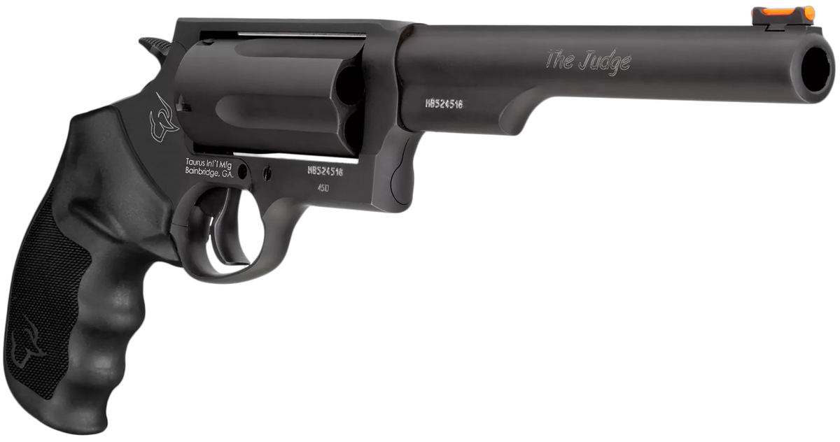 Taurus Judge Magnum 45 Colt (LC)/410 Mag 6.50" 5-Shot DA/SA Compact Frame Revolver - Matte Black Oxide — view 3
