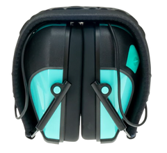 Caldwell E-Max Pro 23dB Over the Head Aqua Blue/Black Adult Electronic Earmuff — view 3
