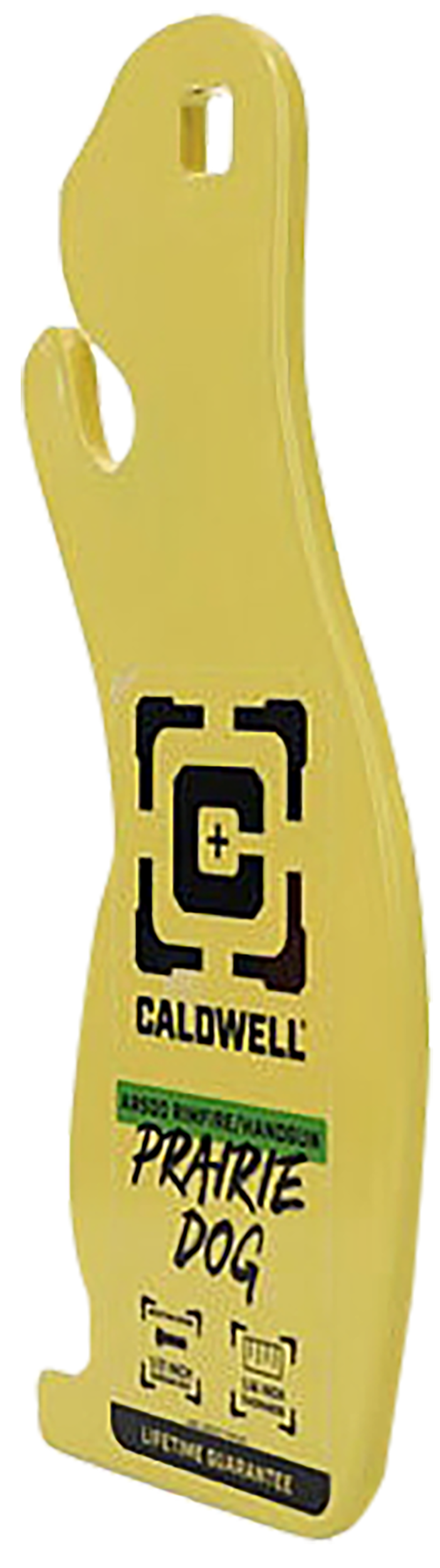 Caldwell AR500 1/4" Prairie Dog Rimfire/Handgun Steel Target Yellow — view 3