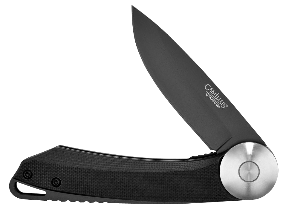 Camillus Cirque 2.75" Folding Drop Point AUS-8 Carbonitride Titanium Black G10 Plain Edge Knife — view 3