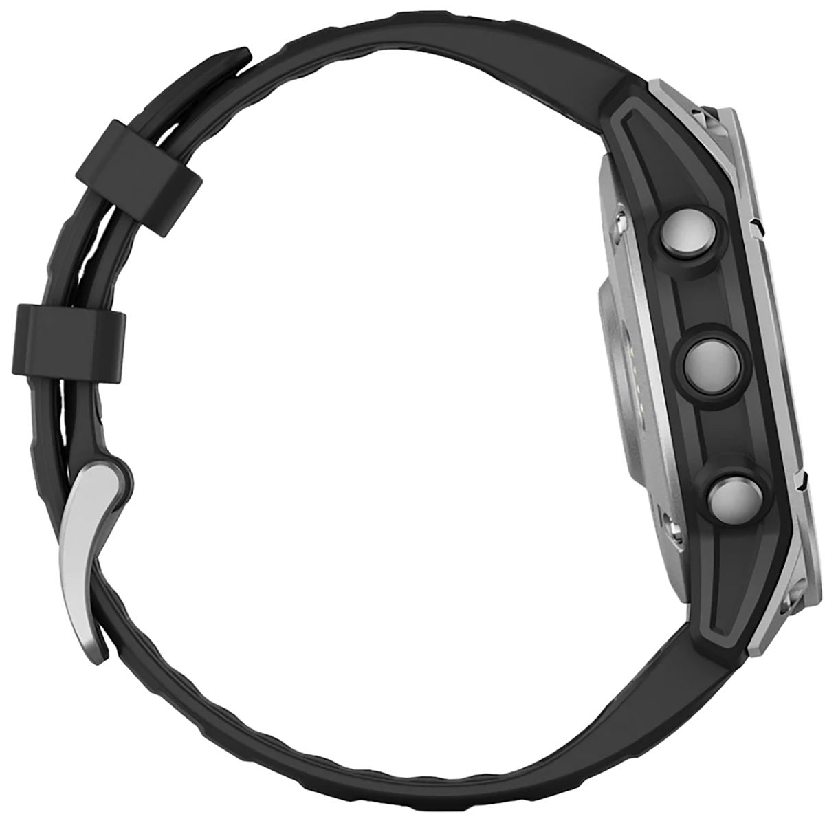 Garmin Fenix E 47mm AMOLED GPS Multisport Smartwatch Stainless Steel/Black — view 3