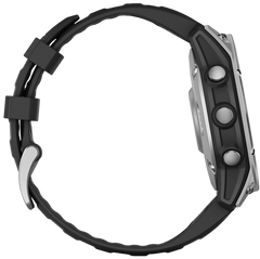 Garmin Fenix E 47mm AMOLED GPS Multisport Smartwatch Stainless Steel/Black — view 3