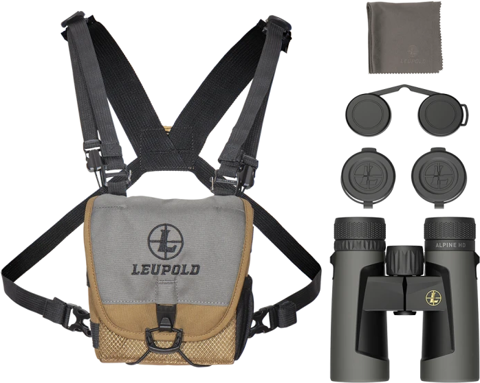 Leupold BX-2 Alpine HD 8x 42mm Abbe-Koenig Roof Prism Binoculars - Shadow Gray EXO-Armor — view 3