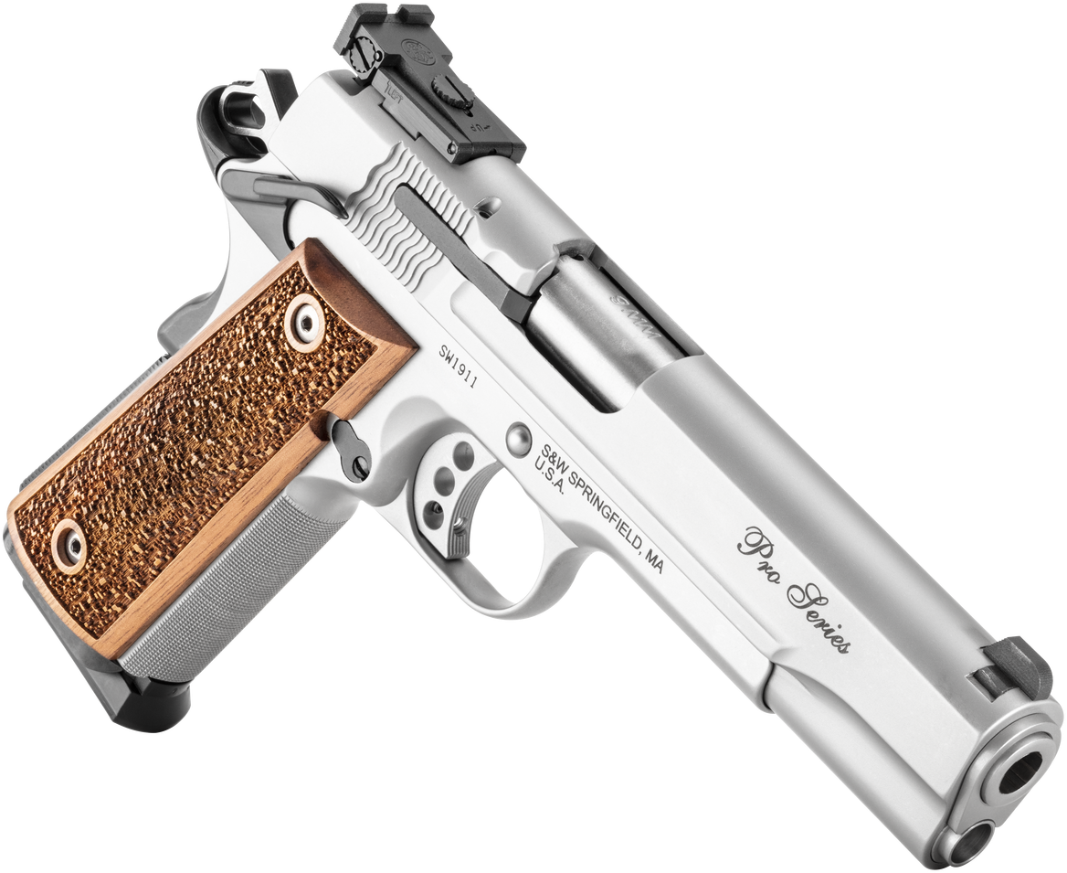 Smith & Wesson 1911 Performance Center Pro 9mm Luger 5" 10+1 Semi-Auto Pistol - Matte Silver — view 3
