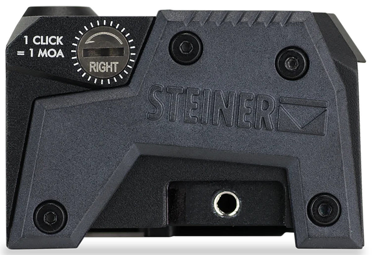 Steiner 8700-MPS Micro Pistol Sight 3.3 MOA Red Dot Matte Black 1x20mmx16mm ACRO Footprint — view 3