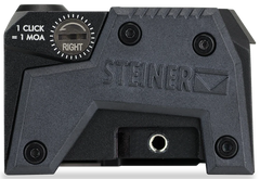 Steiner 8700-MPS Micro Pistol Sight 3.3 MOA Red Dot Matte Black 1x20mmx16mm ACRO Footprint — view 3