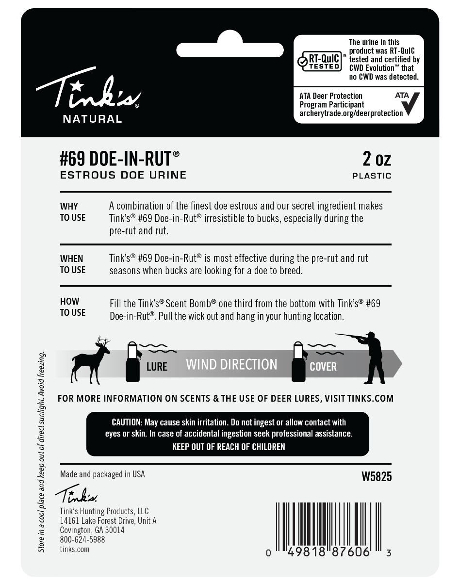 Tinks #69 Doe-In-Rut Value Pack Deer Attractant 2 oz Squeeze Bottle w/ Scent Bomb — view 3