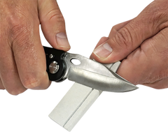 Accusharp 024C Pocket Stone Natural Arkansas Stone Sharpener - Belt Carry Pouch — view 3