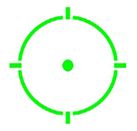 Holosun SCRS-GR MRS 1x 20mm 2 MOA Green Dot/65 MOA Circle Multi-Reticle - Black Anodized — view 3
