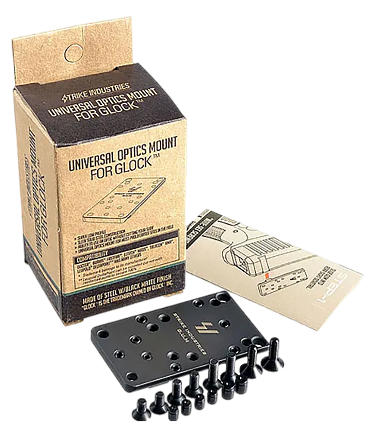 Strike Industries GLOCKGUMV2 Universal Optic Mount for Glock Version 2 Black — view 3