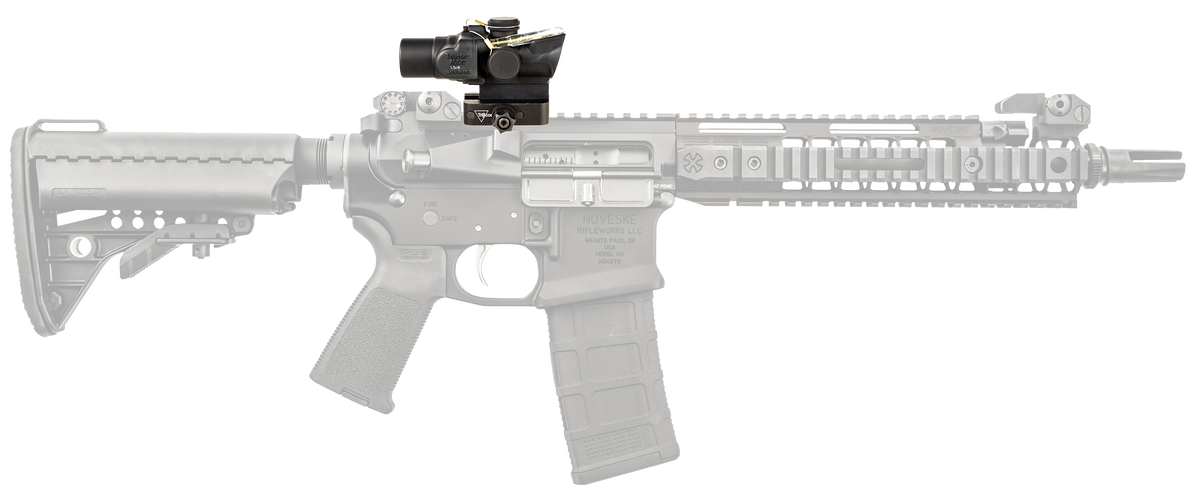 Trijicon 400329 ACOG TA44 1.5x16mm Dual Illuminated Green Circle w/Dot Reticle - Matte Black Anodized — view 3
