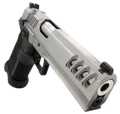 Bersa M2XI 9mm Luger 5" 18+1 SAO Semi-Auto Pistol - Brushed Stainless — view 3