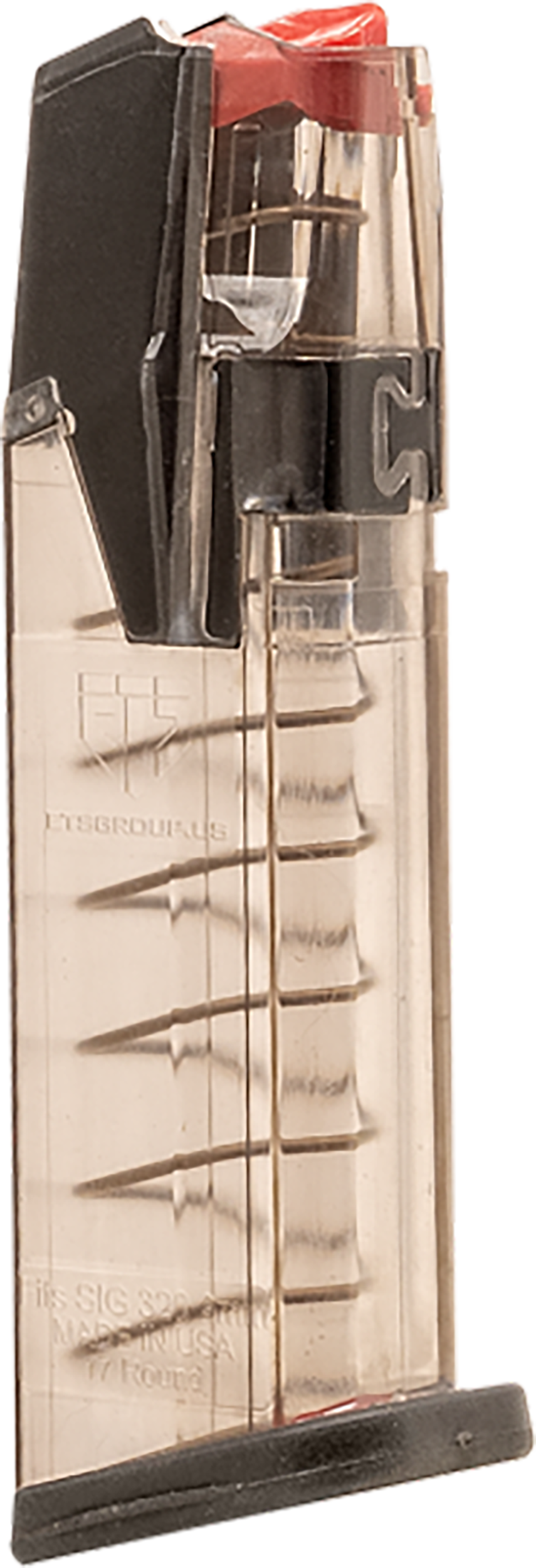 ETS Group Omega 9mm 17-Rd Translucent Smoke Pistol Magazine for Sig Sauer P320 — view 3
