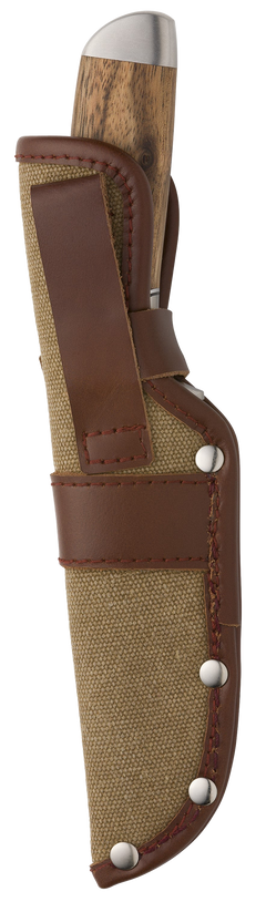 Browning Sage Creek Large 4.50" Fixed Clip Point Plain Satin 9Cr14MoV SS Blade - Brown Zebra Wood Handle — view 3