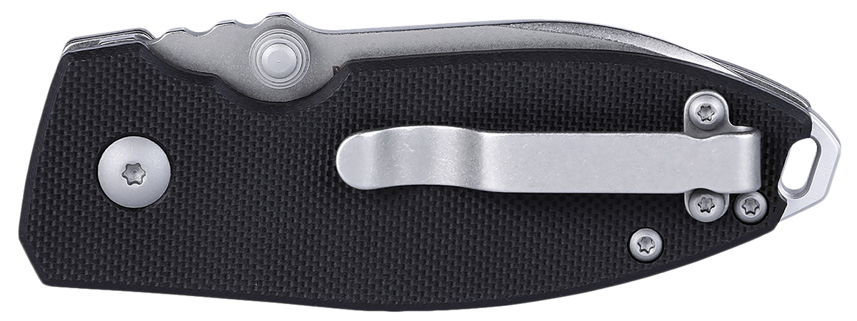 Columbia River CRKT 2474 Squid 2.27" Folding Plain Stonewashed D2 Steel Blade Black G10 Handle — view 3