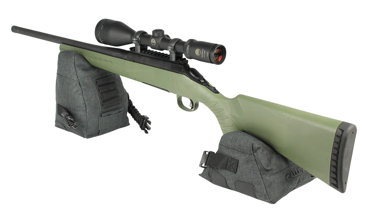 Allen 18417 Eliminator Prefilled Front and Rear Shooting Rest Bag Set - Gray Polyester - Side Release Buckles — view 3