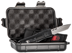 CobraTec Knives CTK-1 Medium 3" OTF Tanto Plain D2 Steel Black Aluminum Handle — view 3