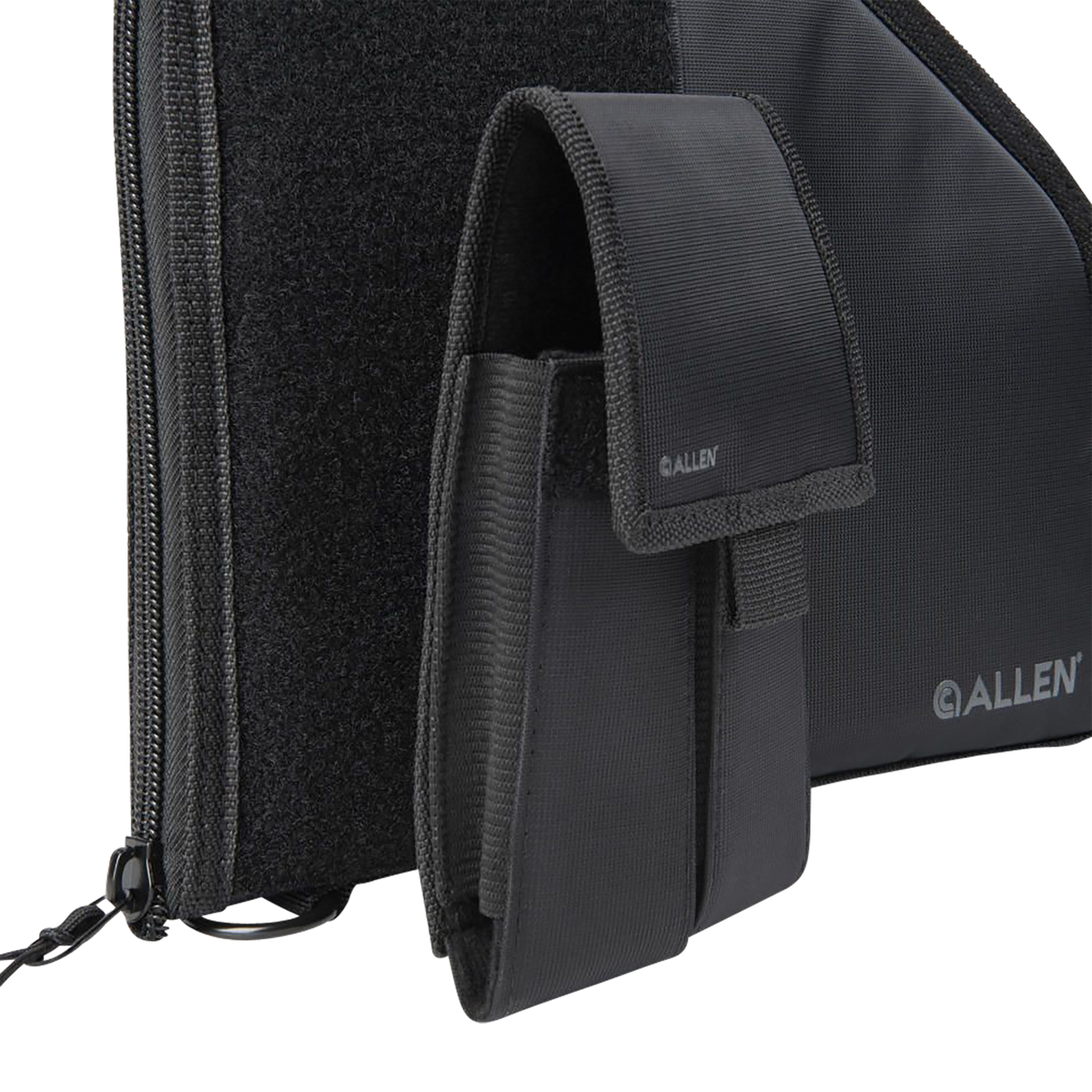 Allen 78-9 Pistol Case 9.5" Black Nylon Lockable w/Mag Pouch — view 3