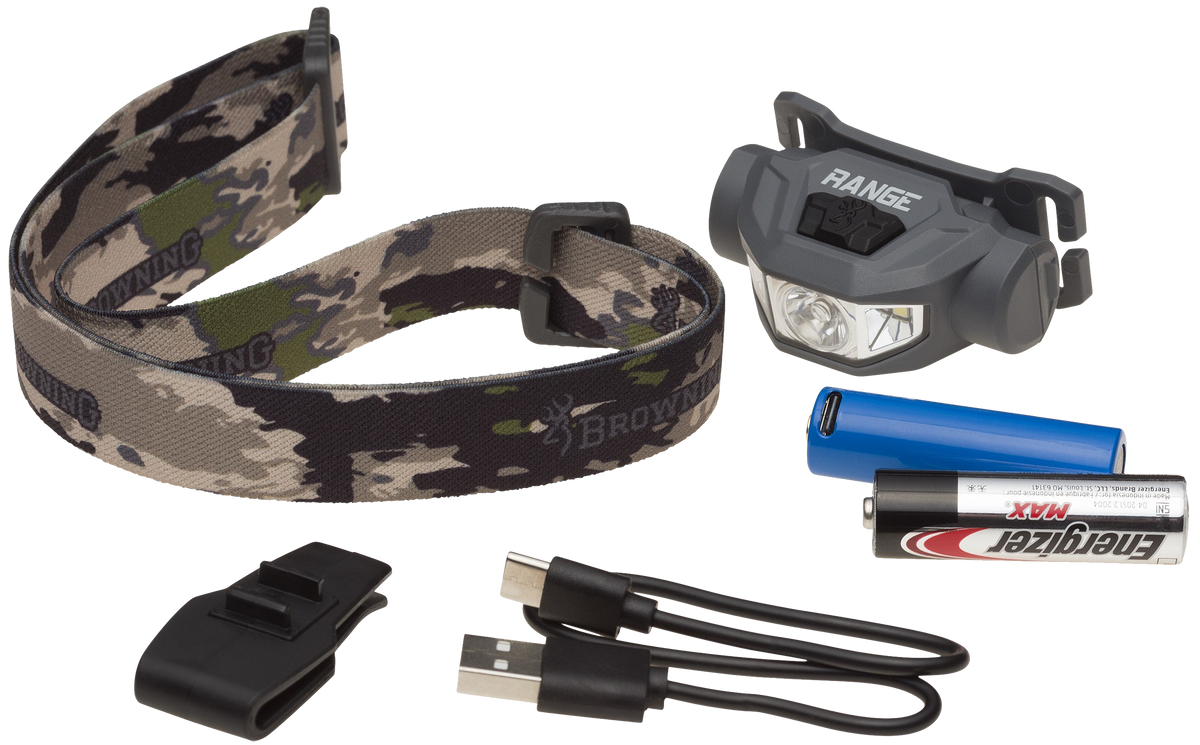 Browning Range Headlamp Wide Angle Plus 250 Lumens Dark Gray — view 3