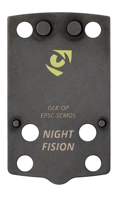 Night Fision GLK-OPBS-ACRO-MOS-YGZX Optic Plate + Backup Sight Combo - ACRO Footprint - Fits Glock 43X MOS — view 3