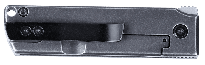Columbia River CRKT 5915 MinimalX 2.19" Folding Modified Tanto Plain 12C27 Sandvik Satin Stonewashed SS Handle — view 3