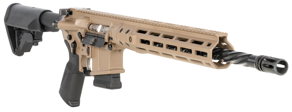 LWRC Individual Carbine ICDIR5CK16MLCAC CA Compliant 5.56 NATO 16.1" 10+1 Semi-Auto AR-15 Rifle - FDE — view 3