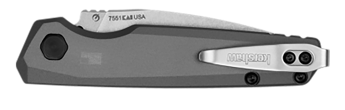Kershaw Launch 18 2.79" Folding Spear Point Plain Stonewashed CPM-154 Automatic Knife — view 3