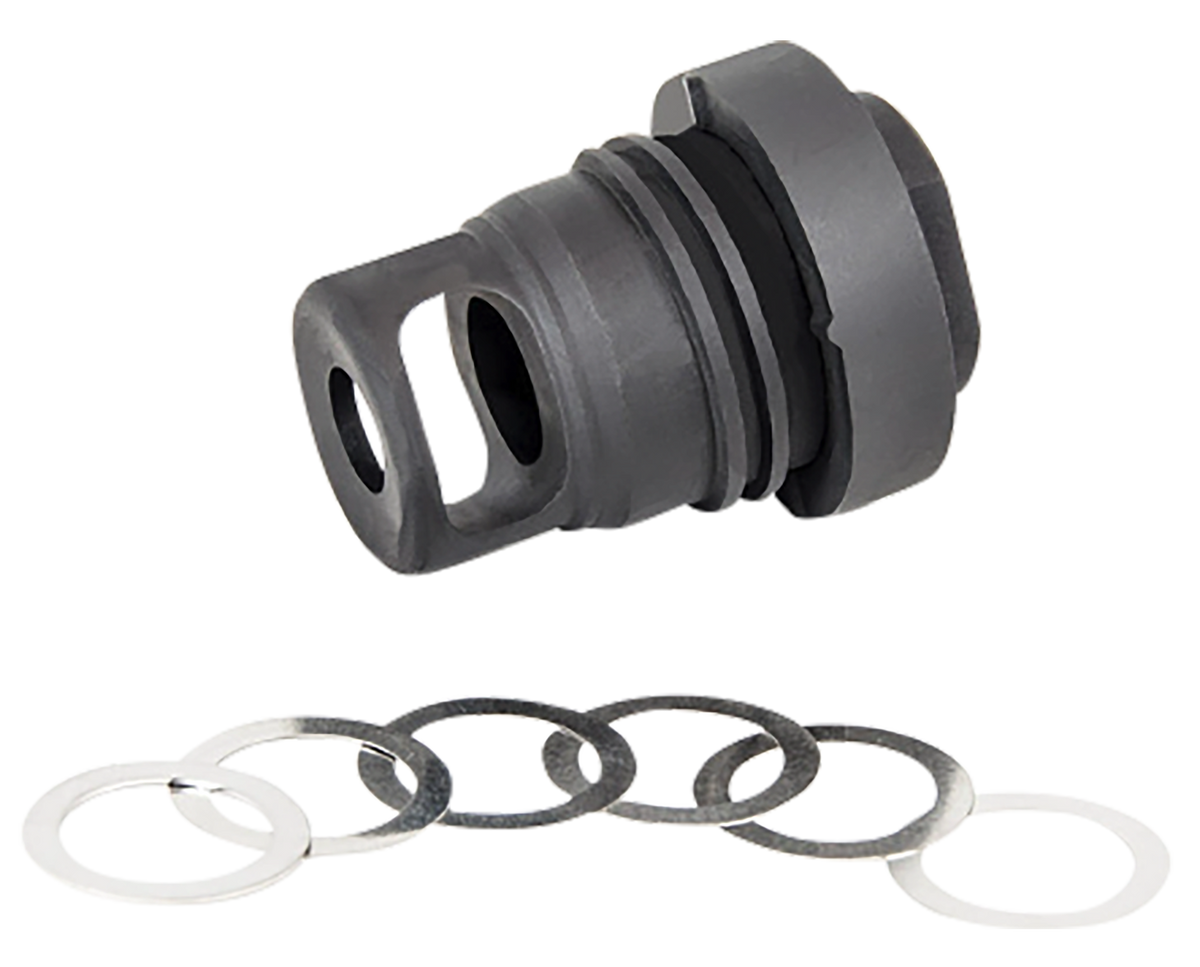 Yankee Hill Mini Phantom 5.56x45mm NATO 1/2x28 Q.D. Muzzle Brake - Black Melonite Steel 1.60" — view 3