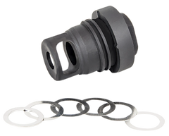 Yankee Hill Mini Phantom 5.56x45mm NATO 1/2x28 Q.D. Muzzle Brake - Black Melonite Steel 1.60" — view 3