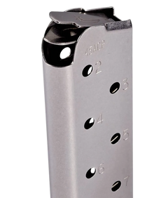 Chip McCormick Custom Match Grade 1911 Officer 45 ACP 7rd Stainless Steel Magazine — view 3