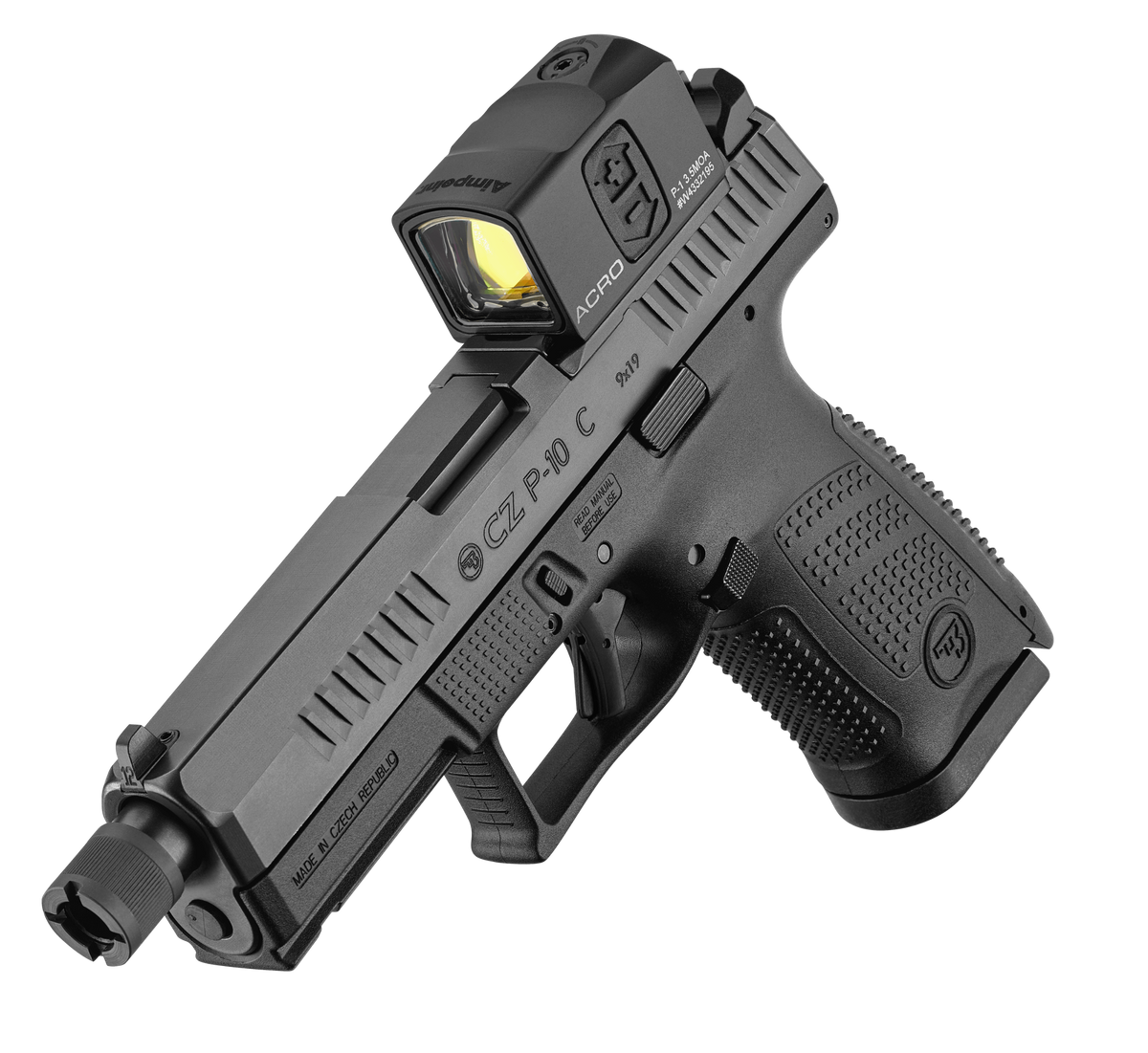 CZ P-10 C 9mm Luger 4.02" 17+1 Semi-Auto Pistol - Threaded, Optic Ready — view 3