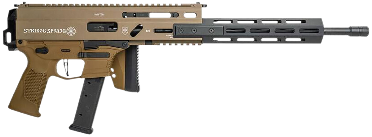 Grand Power Stribog SP9A3G Enhanced 9mm Luger 16" 30+1 Semi-Auto Rifle - Flat Dark Earth — view 3
