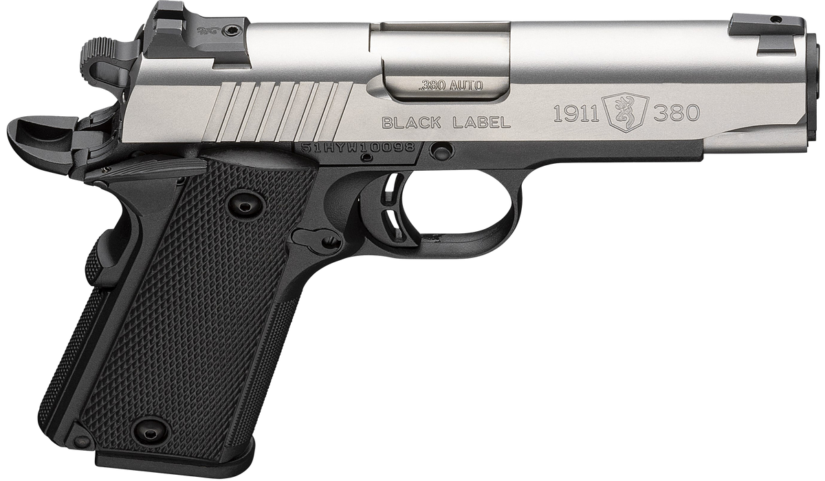 Browning 1911 Black Label Compact .380 ACP 3.63" 8+1 Semi-Auto Pistol — view 3