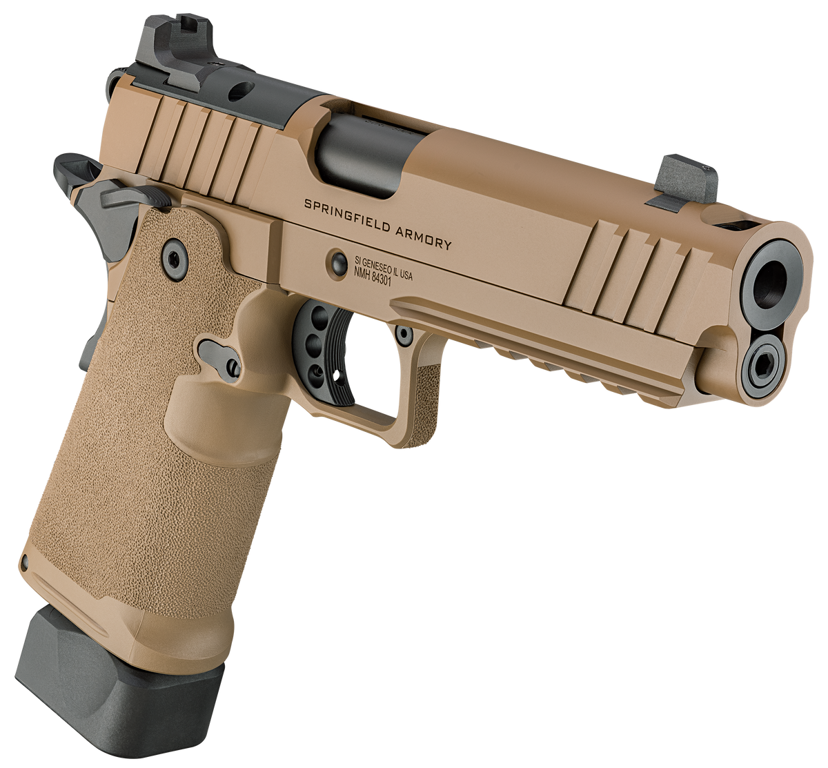 Springfield Armory 1911 DS Prodigy Comp AOS 9mm Luger 5" 20+1 Semi-Auto Pistol - Coyote Brown Cerakote — view 3