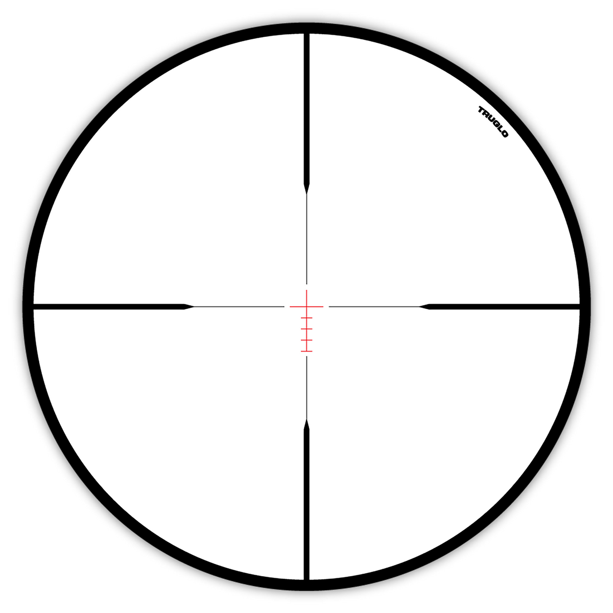 TruGlo Intercept 3-9x42mm 1" Tube Illuminated BDC Rifle Scope - Black Anodized — view 3