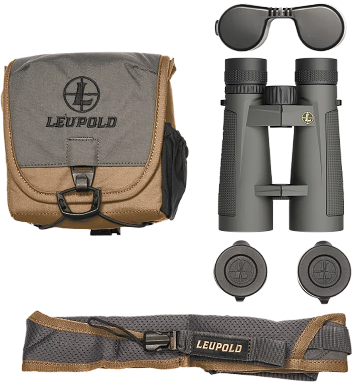 Leupold BX-5 Santiam HD 10x50mm Roof Prism Binoculars - Shadow Gray Armor Coated — view 3
