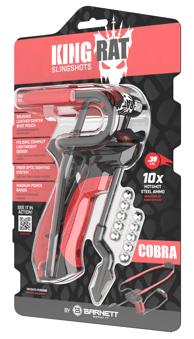 Barnett Outdoors Cobra Slingshot 38 Cal 10-Shot Black/Red — view 3