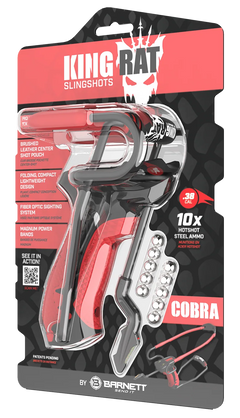 Barnett Outdoors Cobra Slingshot 38 Cal 10-Shot Black/Red — view 3