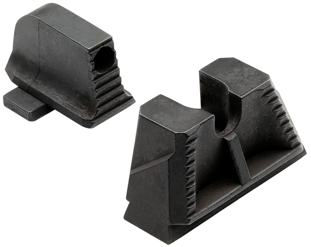 Strike Industries P320 Strike Iron Sights - Suppressor Height Black/Blank Front & Rear — view 3