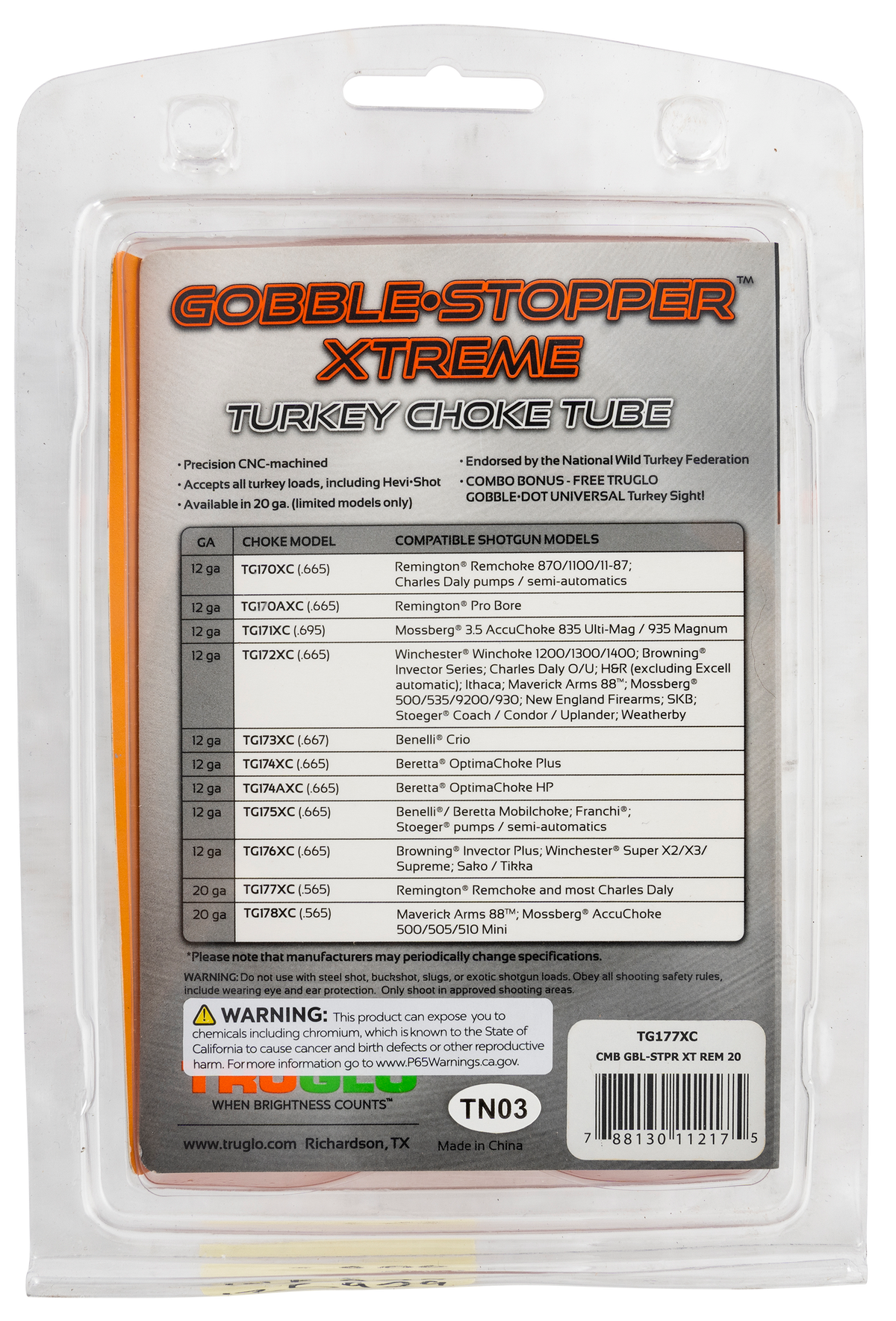 TruGlo Gobble-Stopper Xtreme 20 Gauge Turkey Rem Choke — view 3