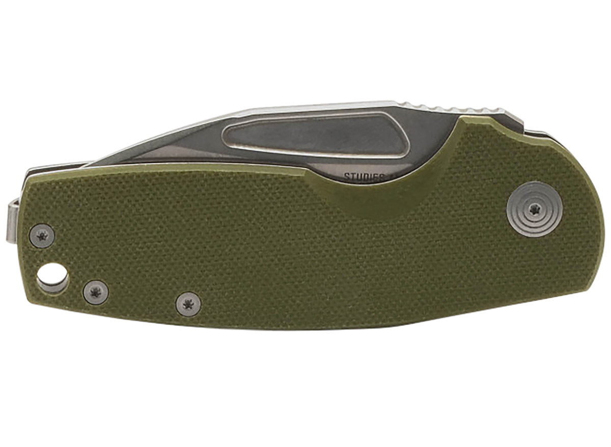 S.O.G Stout SJ 2.60" Folding Clip Point Plain Stonewashed Cryo D2 OD G10 Handle — view 3