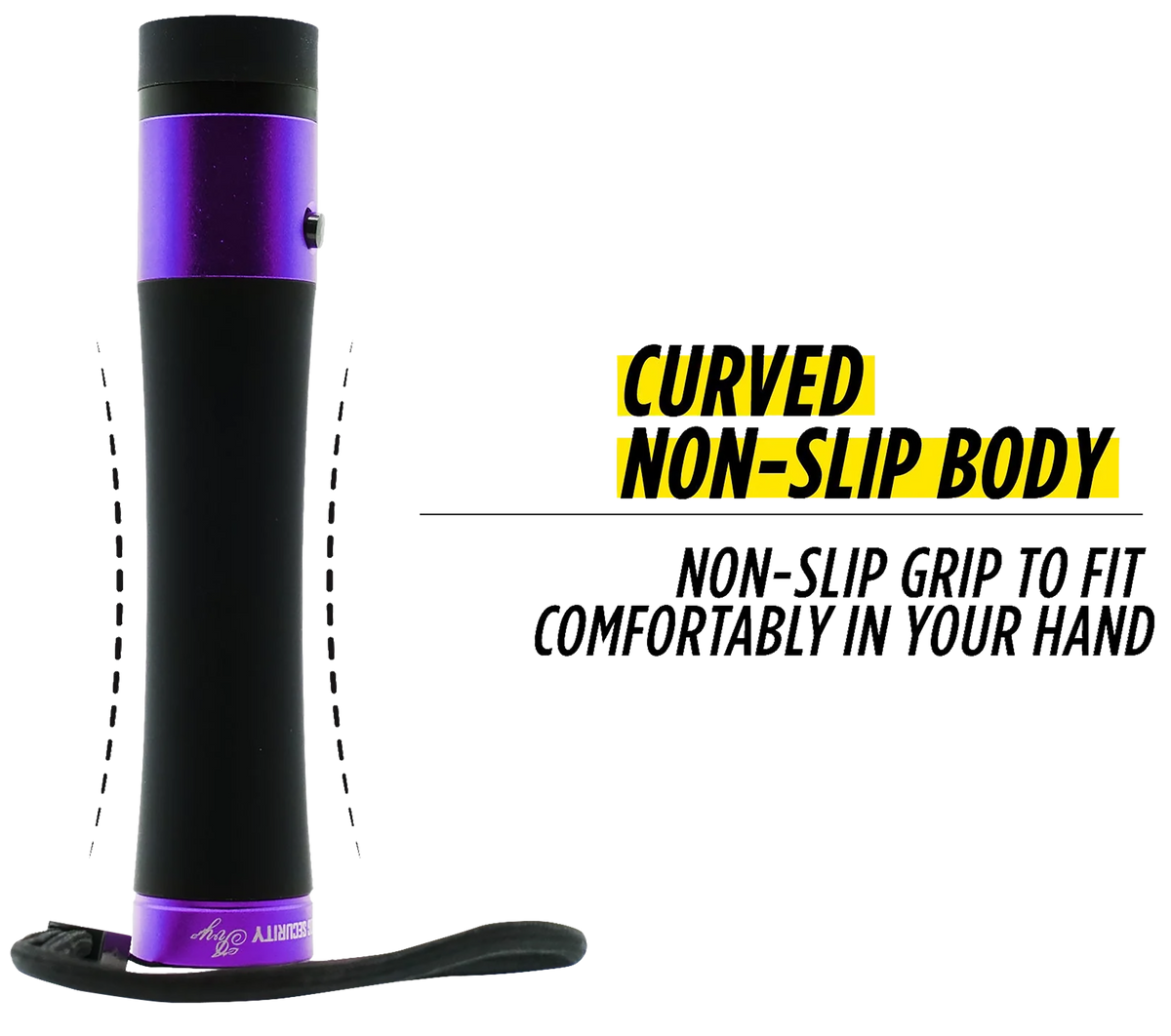 Guard Dog Ivy 200 Lumens Stun Gun Flashlight - Black/Purple Aluminum — view 3